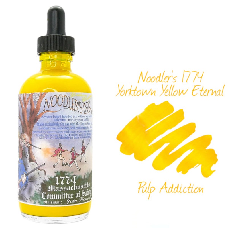 Noodler’s 1774 Yorktown Yellow Eternal Safety Ink – 133ml