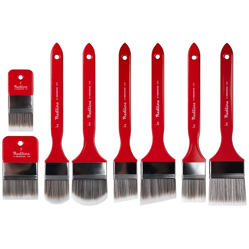 Princeton Redline Brushes 2″ Flat, Short Handle