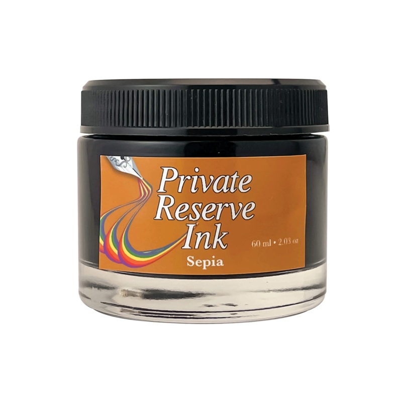 PRIVATE RESERVE, Ink Bottle – PREMIUM Inks SEPIA (60mL).