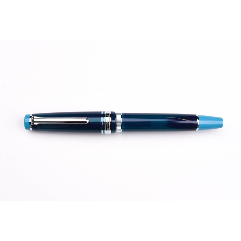 BUNGUBOX Original Large Fountain Pen – Piston – Fujiyama Blue Extra Fine