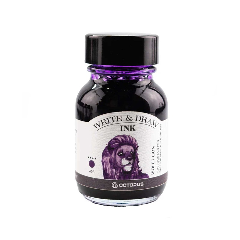 Octopus Write & Draw Ink Bottle, Violet Lion – 50ml