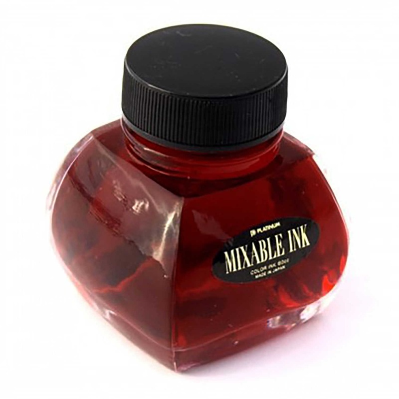 Platinum Mixable Flame Red Ink Bottle, Pink – 60ml