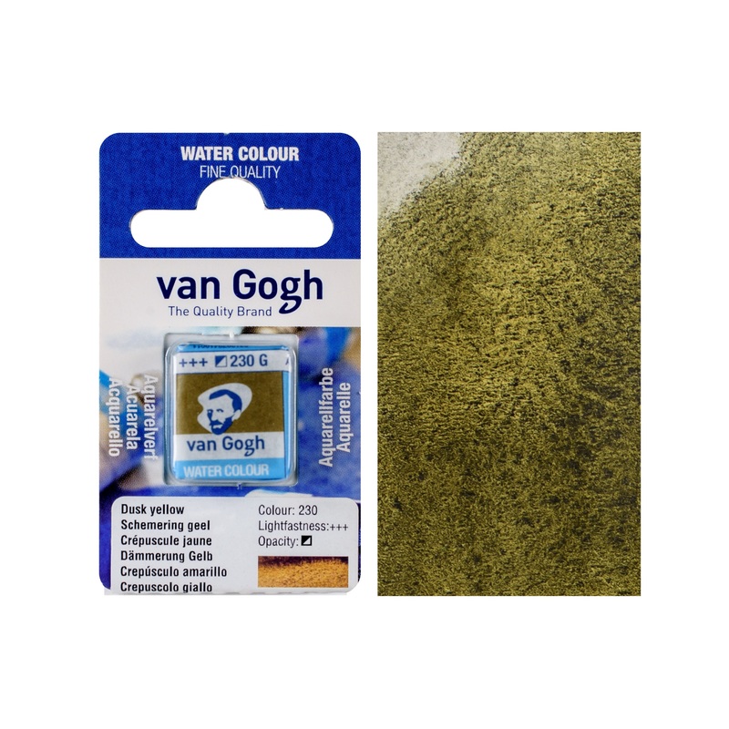Van Gogh Watercolor Half Pan, #230 Dusk Yellow