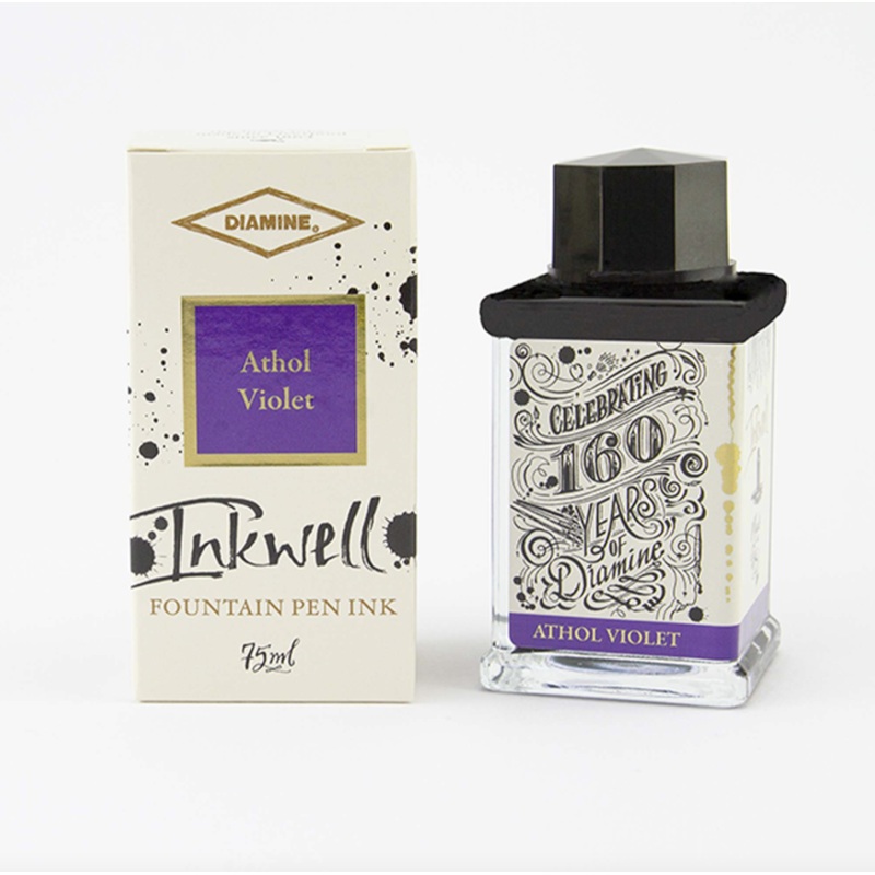 Diamine 160th Anniversary Fountain Pen Ink – Athol Violet 75ml Bottle