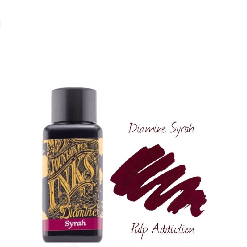 Diamine Fountain Pen Ink – Syrah 30ml Bottle