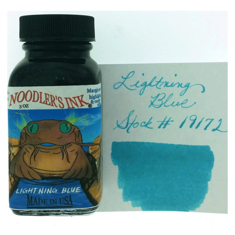 NOODLER’S, Ink Bottle – LIGHTNING BLUE (88mL).