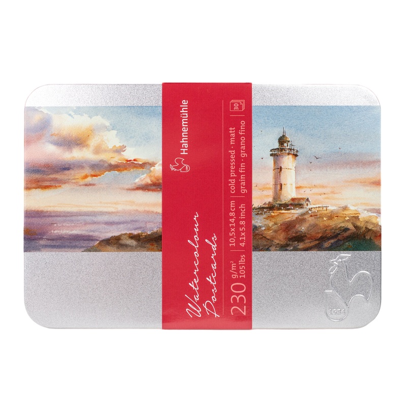 Watercolor Postcard Tin, Cold Press