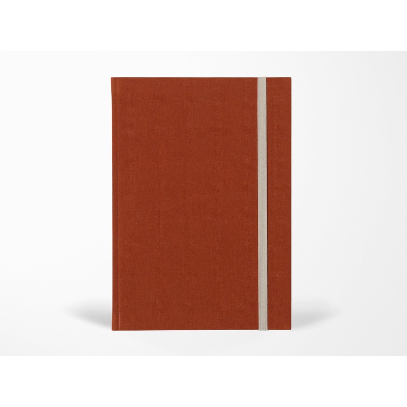 Notem BEA Notebook with Elastic Band – Dark Sienna