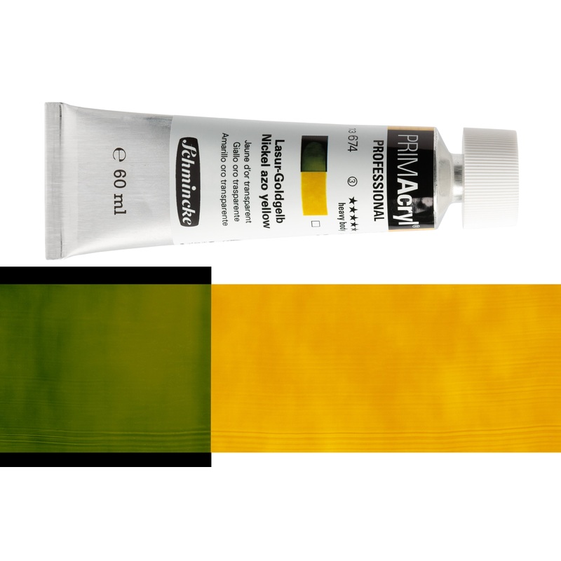 PRIMAcryl Professional Acrylic, #674 Nickel Azo Yellow