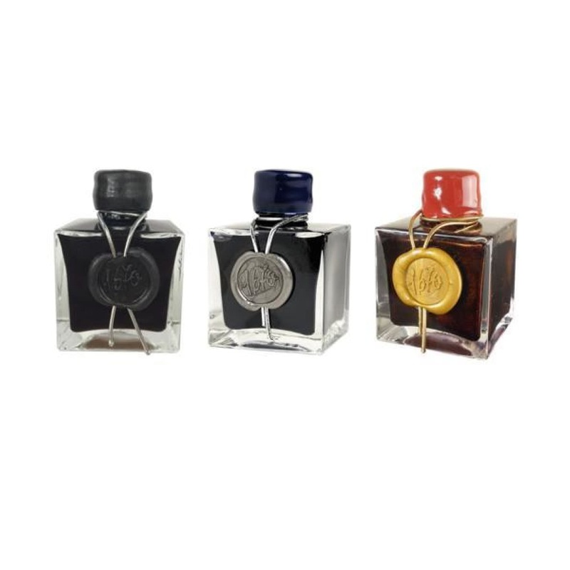 J. Herbin 1670 Anniversary Bottle Ink Set – Bottled Fountain Pen Ink – Set of 3