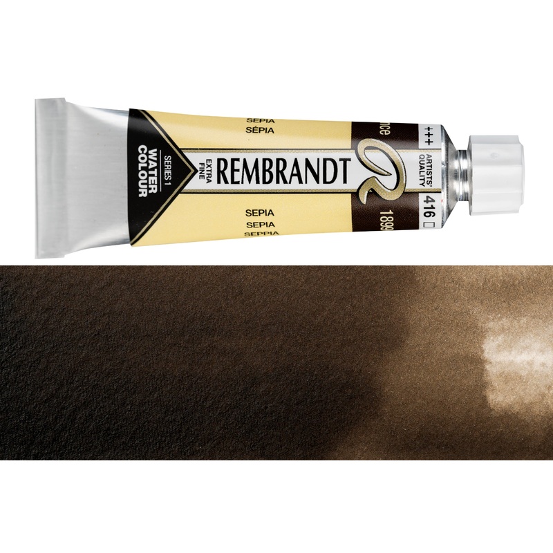 Rembrandt Watercolor, 10 mL, #416 Sepia