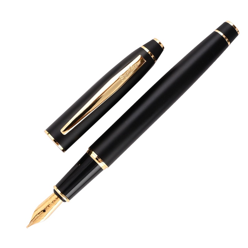 Scrikss Noble 35 Fountain Pen – Matt Black GT Medium