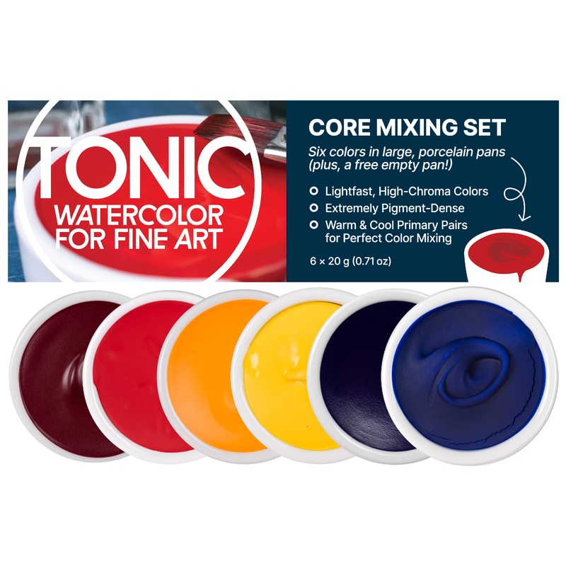 Tonic Watercolor, Core Mixing Set of 6