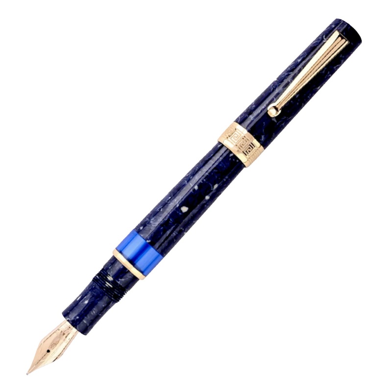 Delta Lapis Blue GT Celluloid Limited Edition Fountain Pen Extra Fine