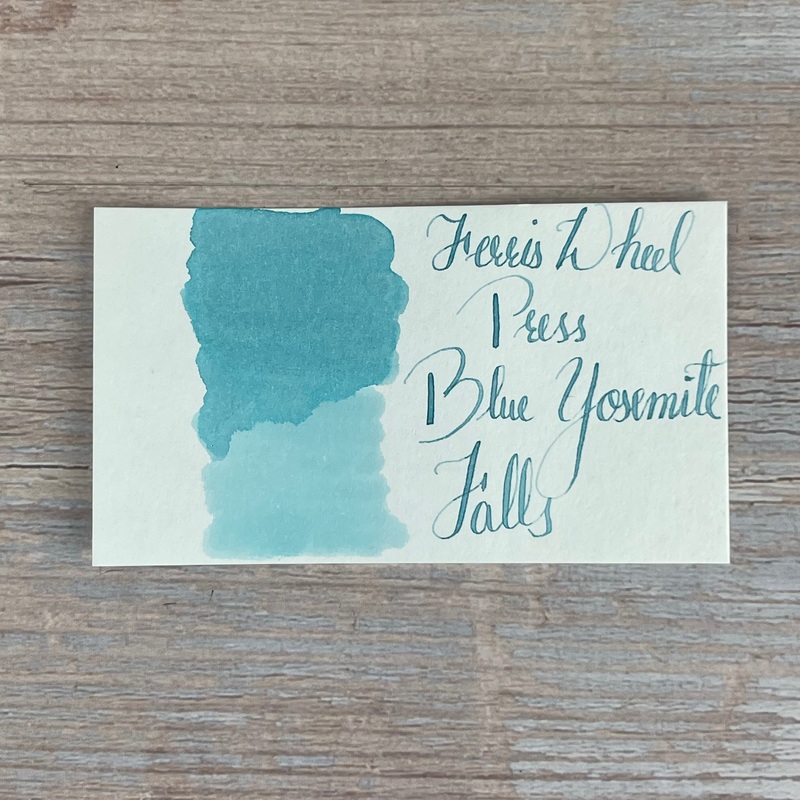 Ferris Wheel Press Blue Yosemite Falls – 38ml bottled Ink 38ml
