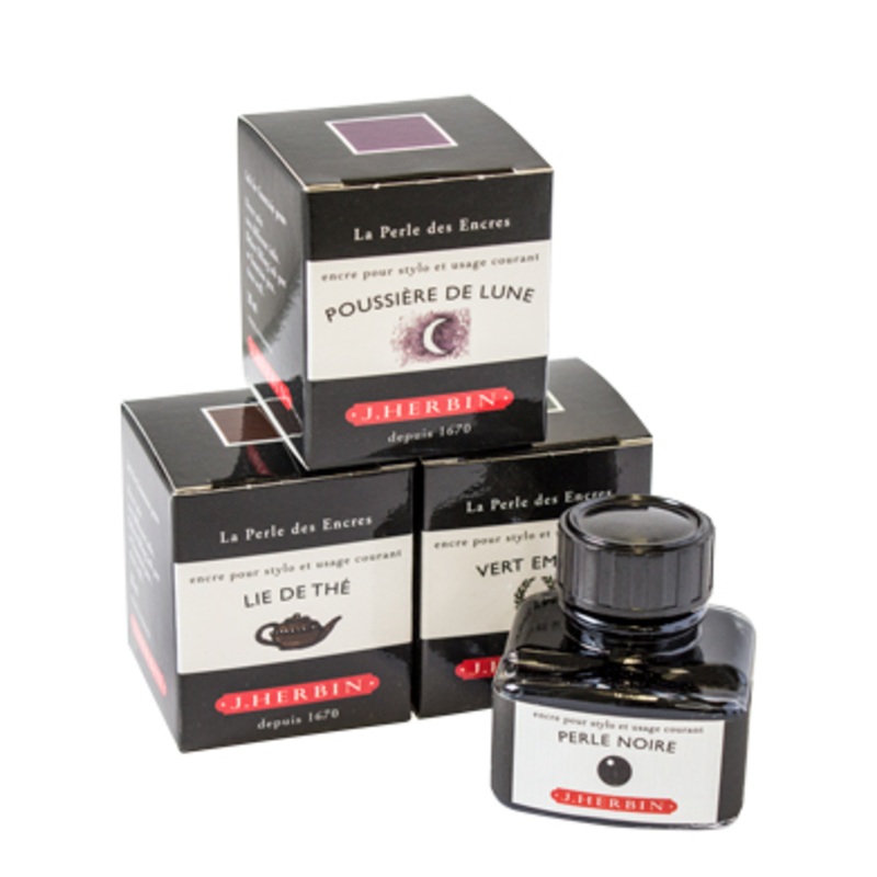 J. Herbin 30 mL Bottled Ink Perle Noire