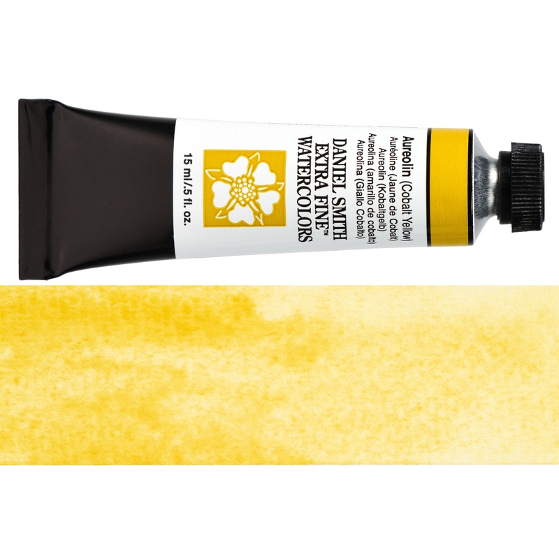 Daniel Smith Extra Fine Watercolor, 15 mL, Aureolin (Cobalt Yellow)