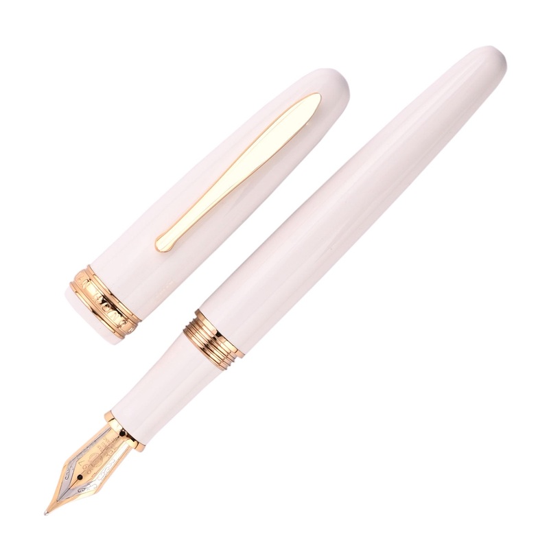 Hongdian 1841 Fountain Pen – White GT Fine