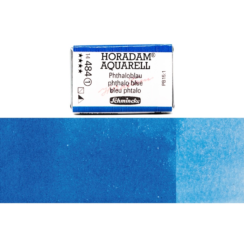 Horadam Watercolor Full Pan, #484 Phthalo Blue