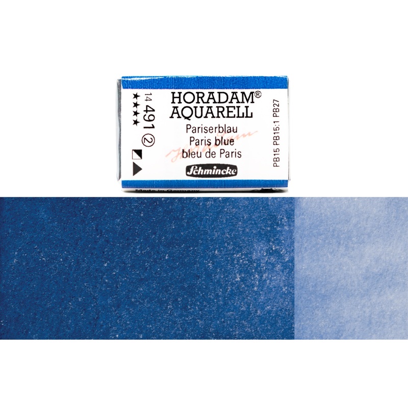 Horadam Watercolor Full Pan, #491 Paris Blue