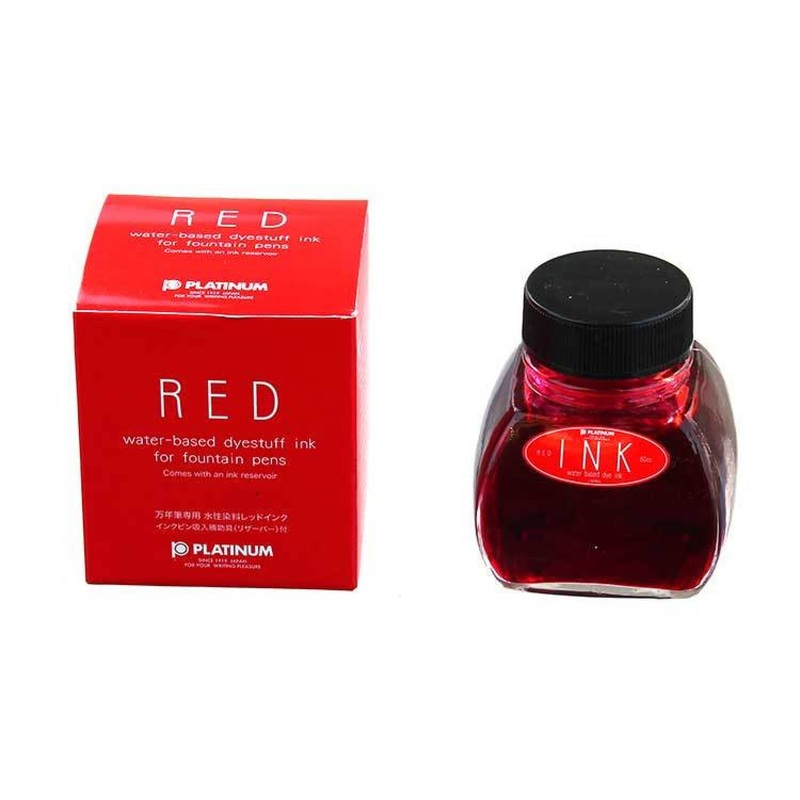 Platinum Bottled Ink in Red – 60 mL