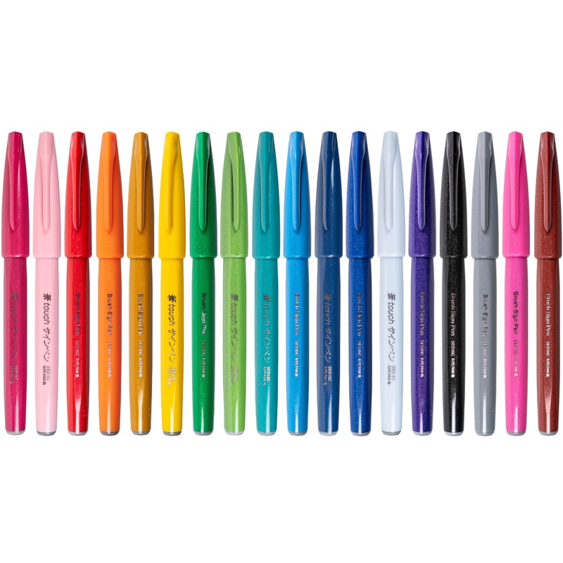 Sign Pen Brush Burgundy