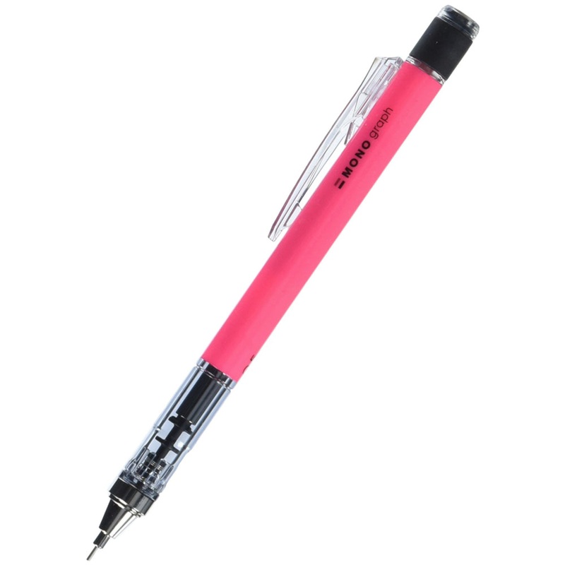 Tombow Mono Graph Shaker Mechanical Pencil – Neon Pink 0.3mm