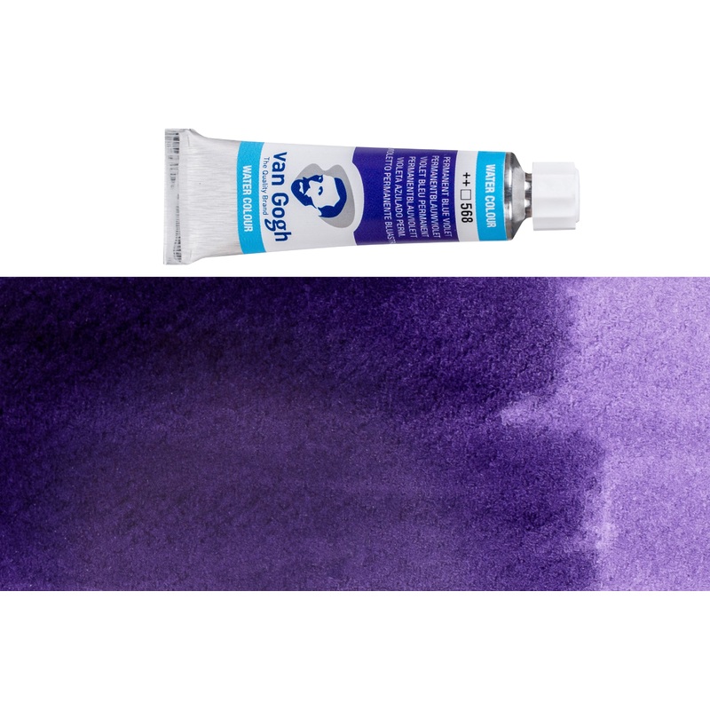 Van Gogh Watercolor, 10 mL, #568 Permanent Blue Violet