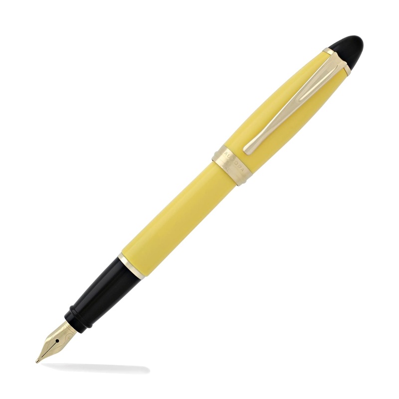 Aurora Ipsilon Fountain Pen in Yellow Medium