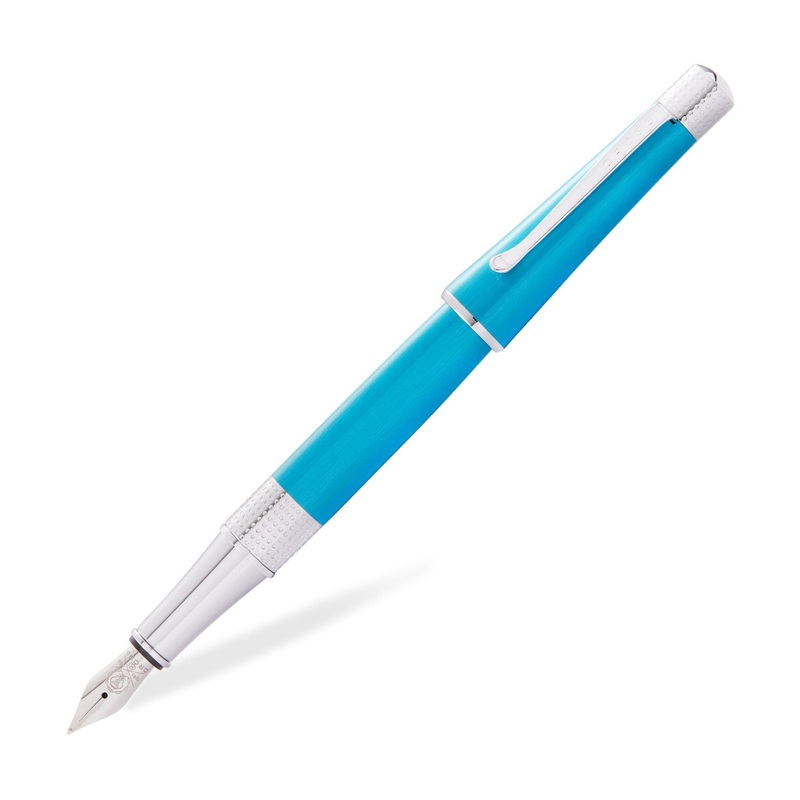 Cross Beverly Fountain Pen, Teal – Steel Nib Medium