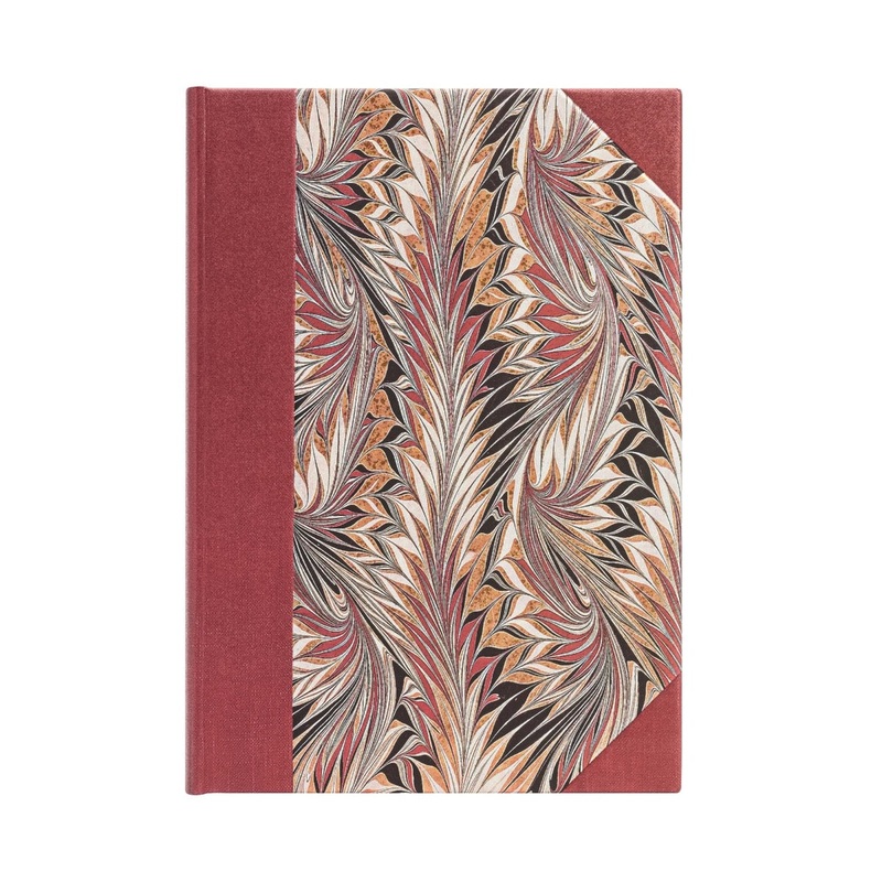 Paperblanks Cockerell Marbled Paper – Rubedo, Midi – Lined