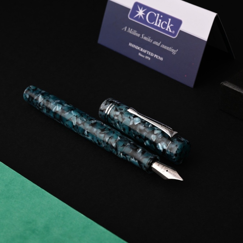 Click Renaissance Fountain Pen – Glacier Blue CT Extra Fine