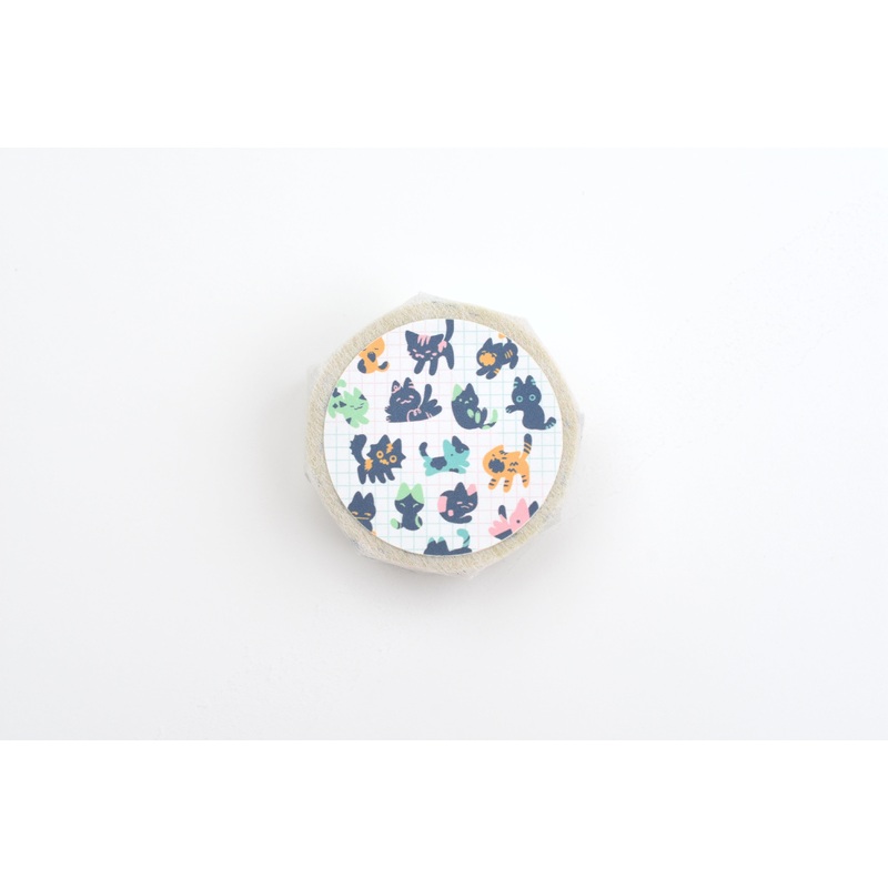 ameruu x Yoseka Stationery – Washi Tape – Kitty Confetti