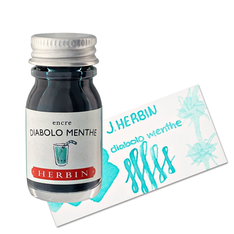 J. Herbin Diabolo Menthe (Mint Lemonade) Bottled Fountain Pen Ink 30ml