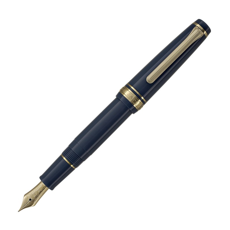 Sailor Pro Gear Slim Mini Fountain Pen in Ayur Blue – 14kt Gold Medium Fine Point