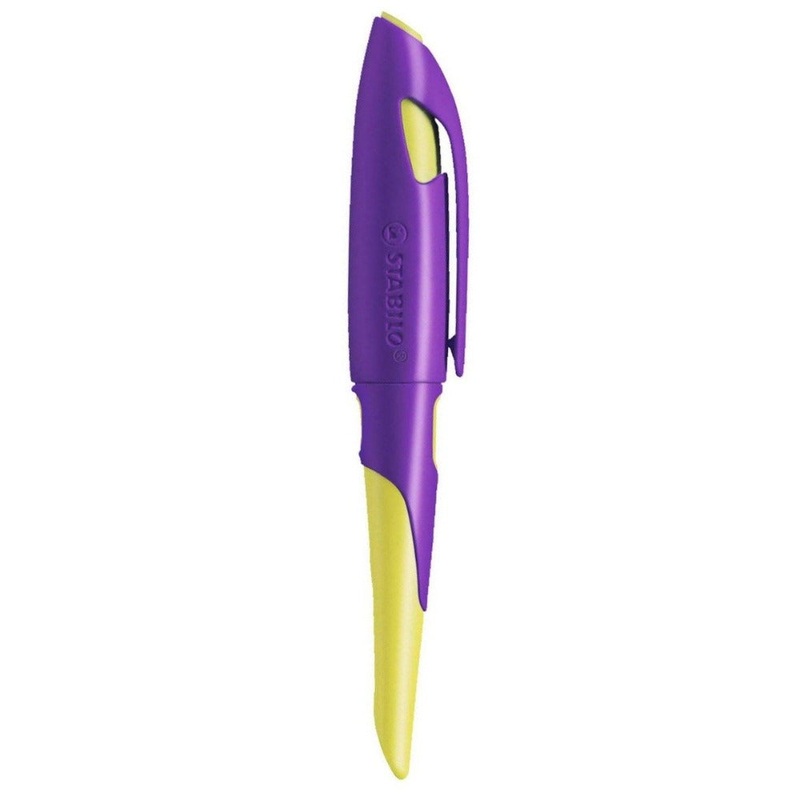 STABILO, Fountain Pen – EASY BIRDY Violet/Yellow. Extra Fine