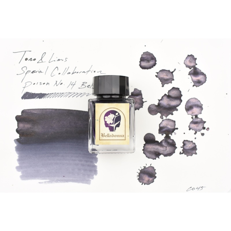 Tono & Lims Glass Pen Ink Bottle – Special Collaboration – Poison No.14 Belladonna – 30ml