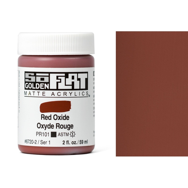 Golden SoFlat Matte Acrylics, Red Oxide