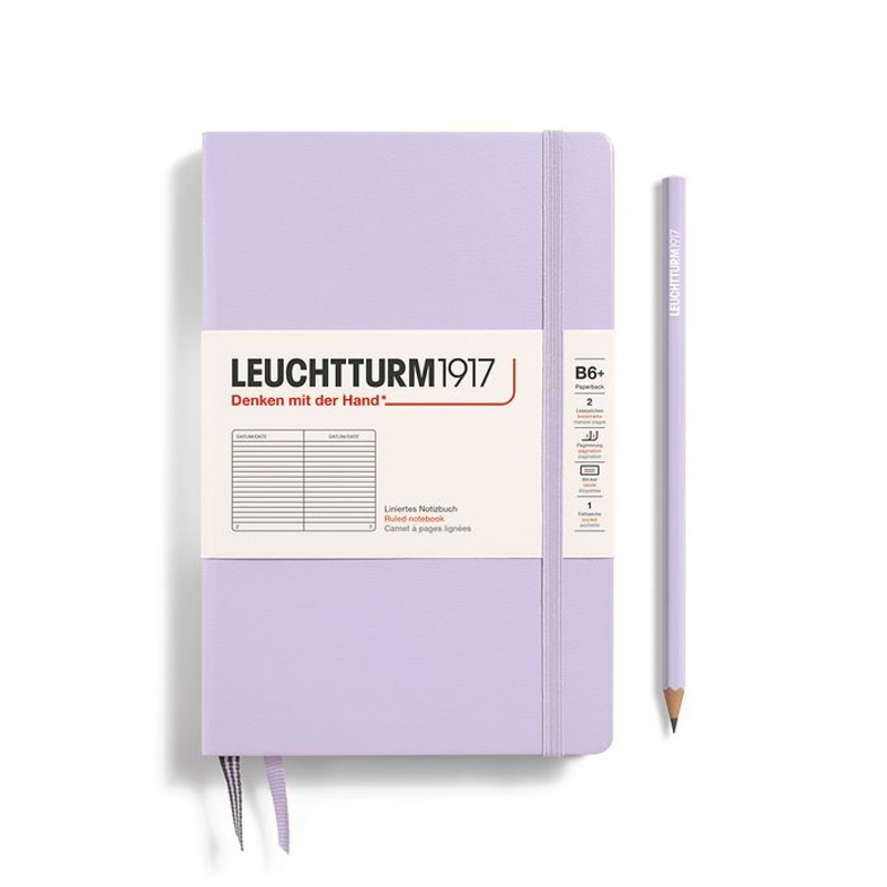 Leuchtturm B6+ Hardcover Notebook – Ruled Lilac