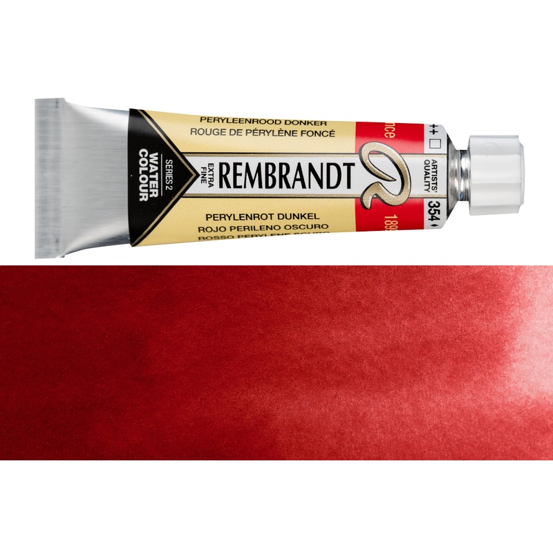 Rembrandt Watercolor, 10 mL, #354 Perylene Red Deep