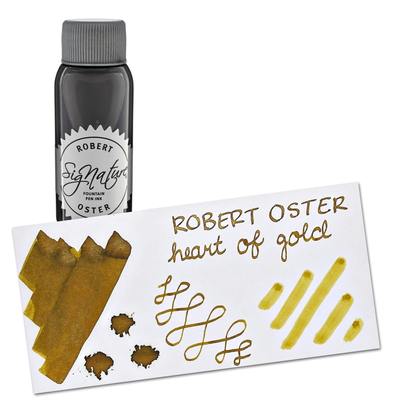 Robert Oster Shake N Shimmy Bottled Ink in Heart of Gold – 50 mL