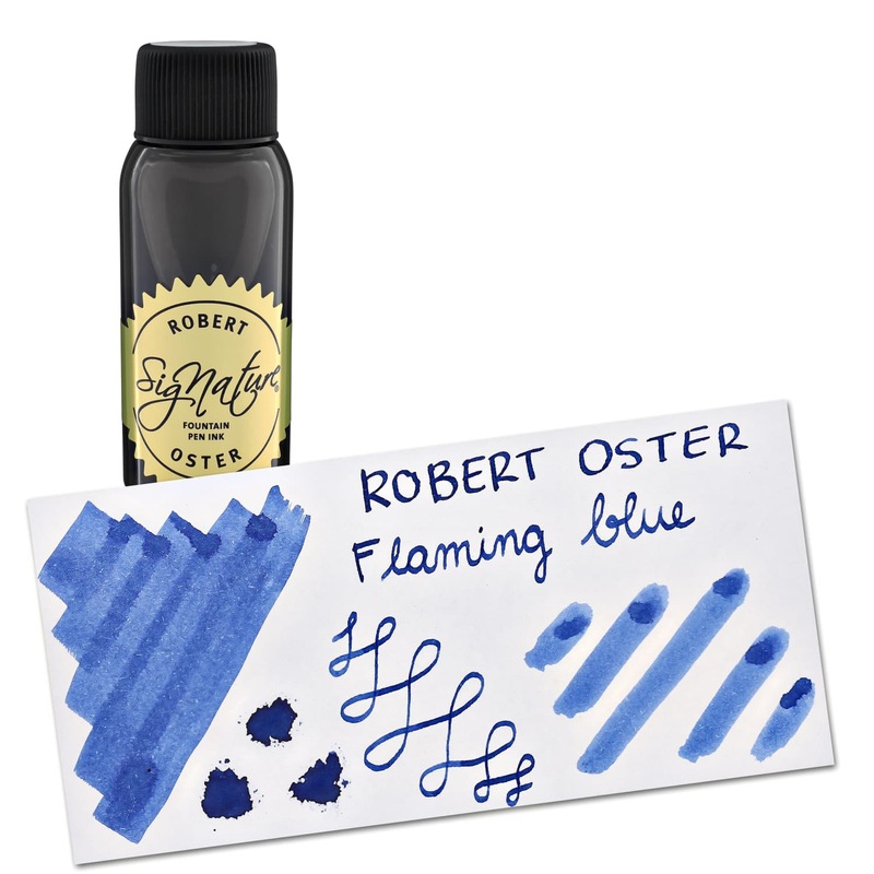 Robert Oster Signature Bottled Ink in Flaming Blue – 50 mL