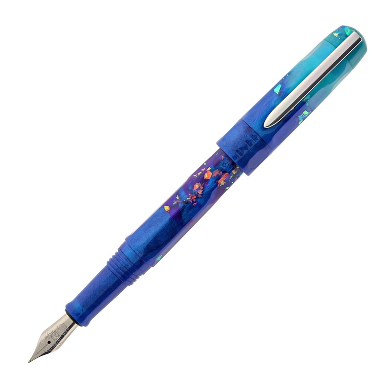Benu Talisman Fountain Pen in Peacock Ore 1.5mm Stub