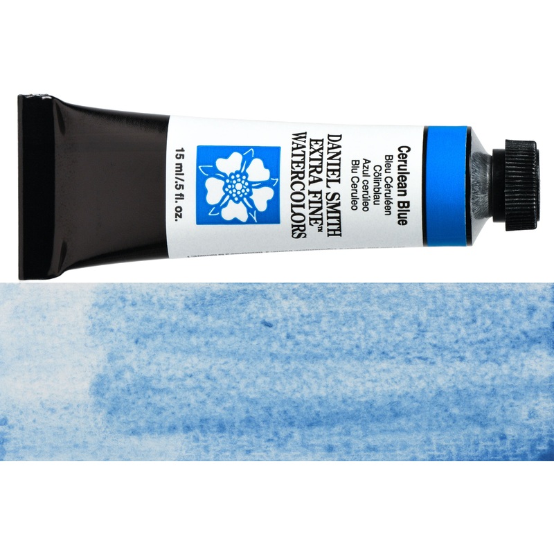Daniel Smith Extra Fine Watercolor, 15 mL, Cerulean Blue