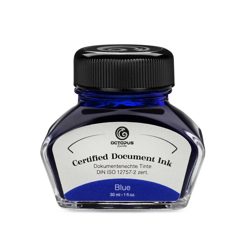 Octopus Certified Document Ink Bottle, Blue – 30ml