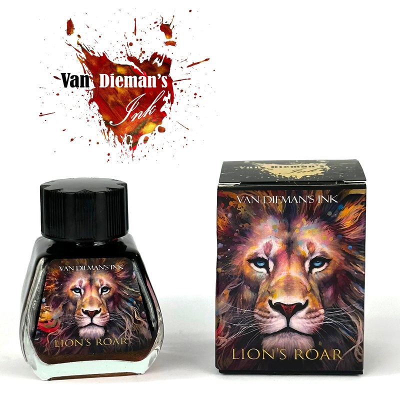 Van Dieman’s Feline – Lion’s Roar Shimmering Fountain Pen Ink