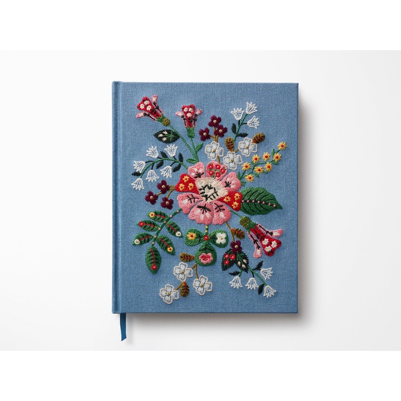 Gracie Embroidered Fabric Sketchbook