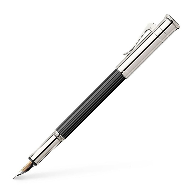Graf von Faber-Castell Classic Ebony Fountain Pen – EF (Extra Fine Nib)