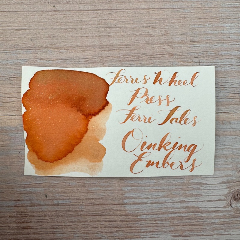 Ferris Wheel Press The Three Little Pigs – Oinking Embers – 20ml bottled Ink (Special Edition) 20ml