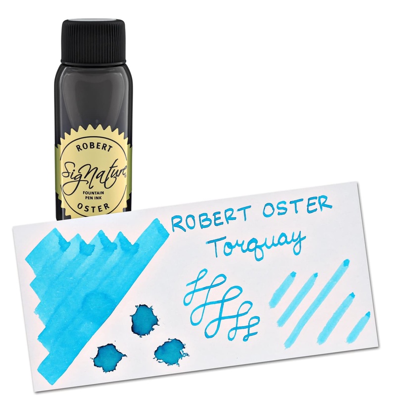 Robert Oster Bottled Ink in Torquay Ocean Blue – 50 mL